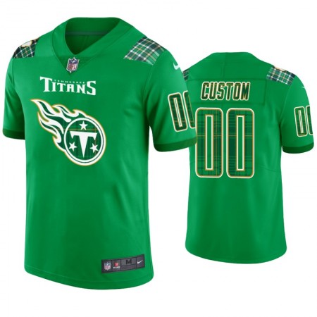 Miesten Tennessee Titans NFL Pelipaita Custom Kelly vihreä St. Patricks Day